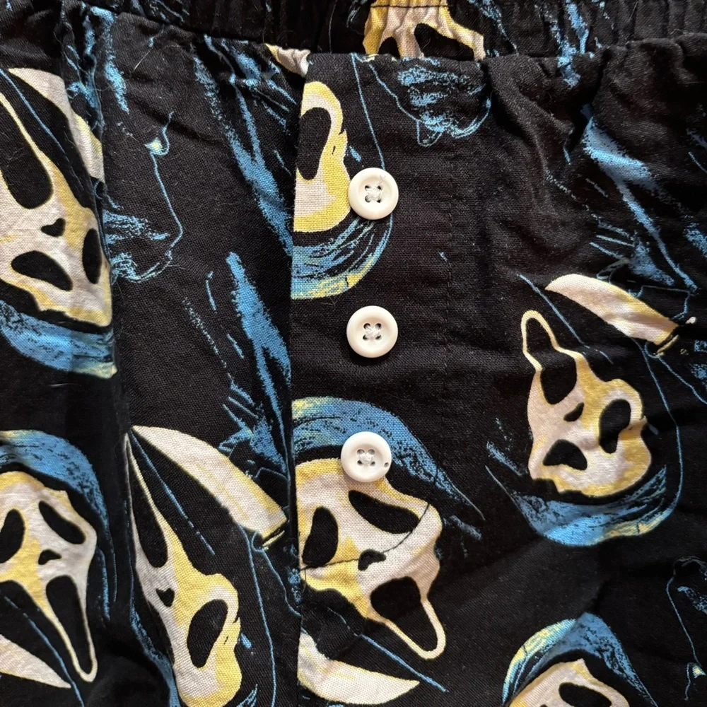 Bio World Ghost Face Scream Print Boxers Shorts Size XL